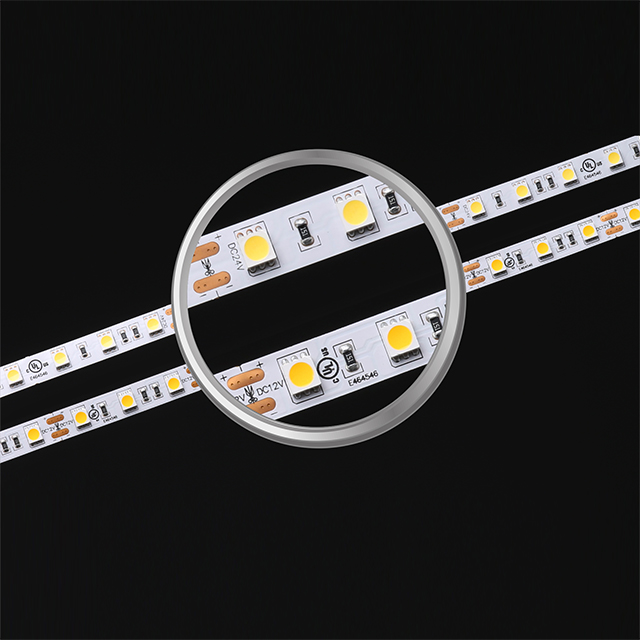 SMD5050 60LEDs 14.4W 調光可能な白色 LED ストリップ ライト