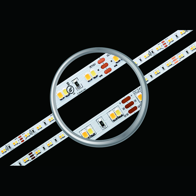 SMD2835 120LEDs 9.6W 色温度調節可能な LED ストリップ ライト